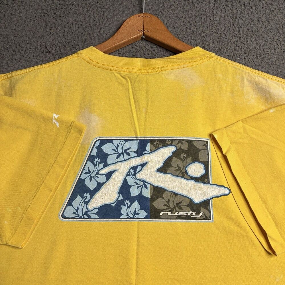 Vintage 90s Rusty Surf T-Shirt Mens XL Single Stitch Distressed USA Made